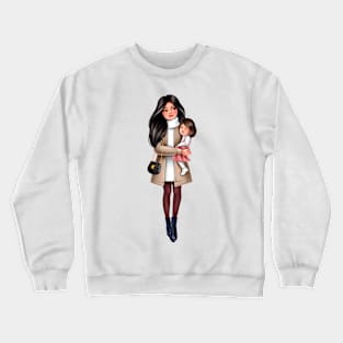 Mother with doughter Crewneck Sweatshirt